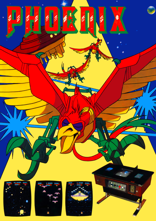 Falcon (bootleg of Phoenix) (Z80 CPU) Arcade Game Cover